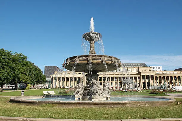 The Schlossplatz (Castle square) in Stuttgart, Germany