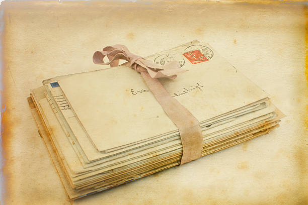 istock Vintage love letters to Eva. 476419471