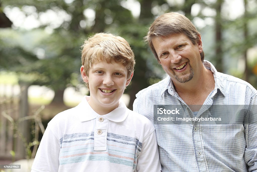 파더 및 아들 - 로열티 프리 10-11세 스톡 사진
