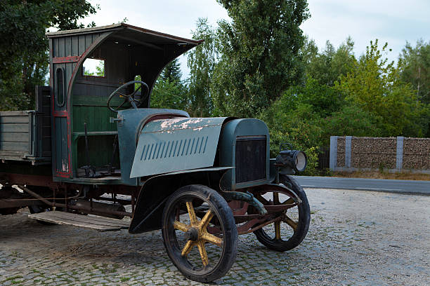 Old pick up a wooden body