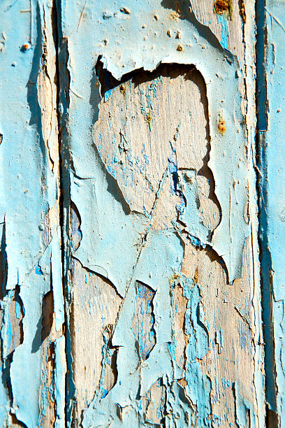 istock dirty stripped  in the wood door rusty 476422926