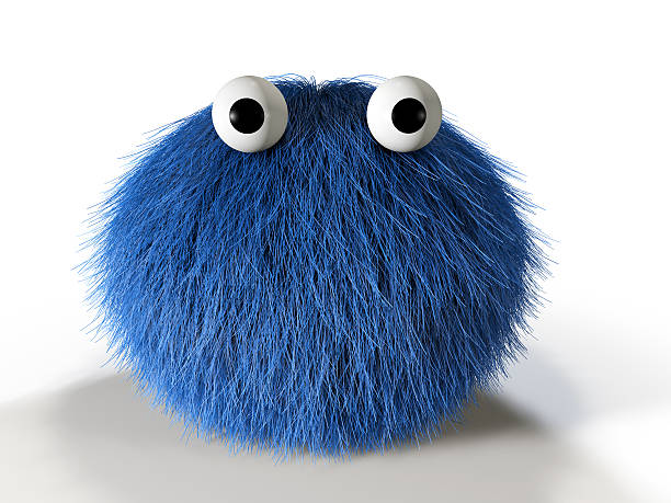 linda mascota monster azul - música ligera fotografías e imágenes de stock