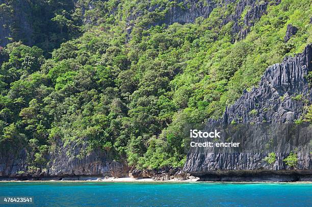 Paisagem Com Rocky Ilha Perto De Palawan - Fotografias de stock e mais imagens de Ao Ar Livre - Ao Ar Livre, Areia, Beira d'Água