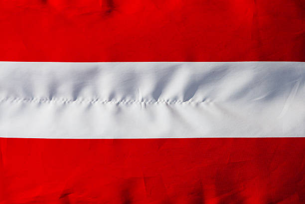 istock Flag of Austria in sunlight close-up 476423545