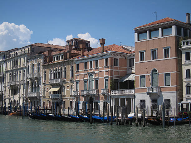 Palaces at the Canal Grande in Venice. stock photo