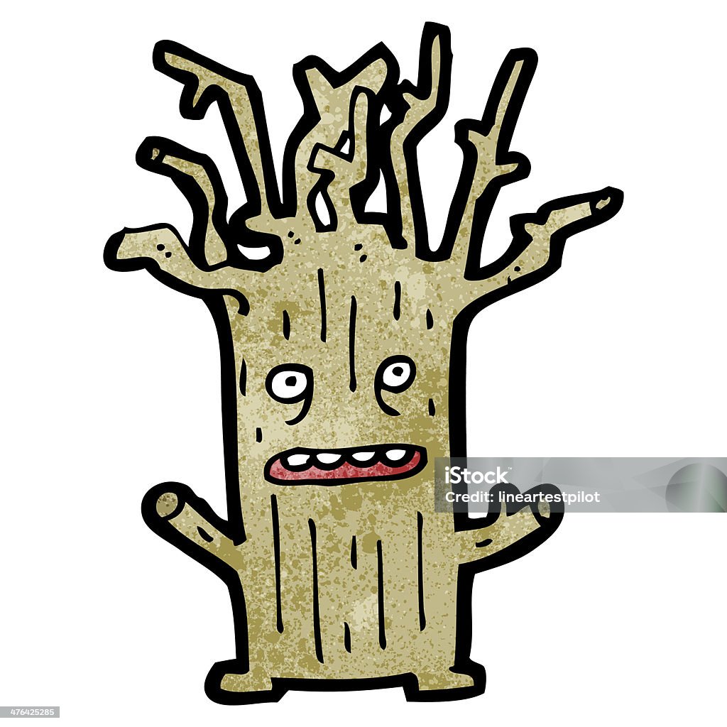 Personagem de desenho de árvore - Ilustração de Cepo royalty-free