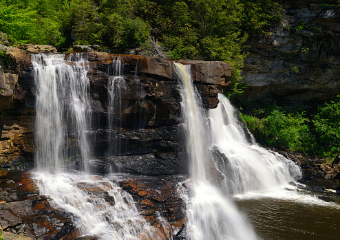 Waterfalls at Blackwater Falls State Park, Davis, West Virginia, USA