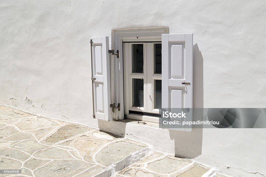 Traditionellen griechischen Insel Fenster auf Sifnos, Griechenland - Lizenzfrei Architektur Stock-Foto