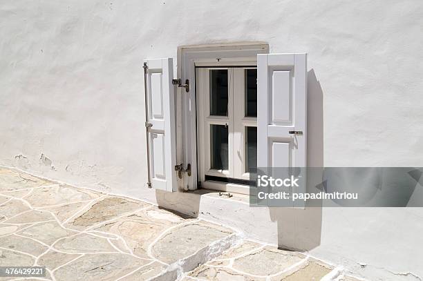 Traditionellen Griechischen Insel Fenster Auf Sifnos Griechenland Stockfoto und mehr Bilder von Architektur