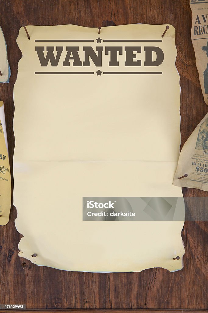 Quería - Foto de stock de Wanted Poster - Cartel en inglés libre de derechos