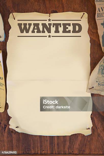 Quería Foto de stock y más banco de imágenes de Wanted Poster - Cartel en inglés - Wanted Poster - Cartel en inglés, Fondos, Anticuado