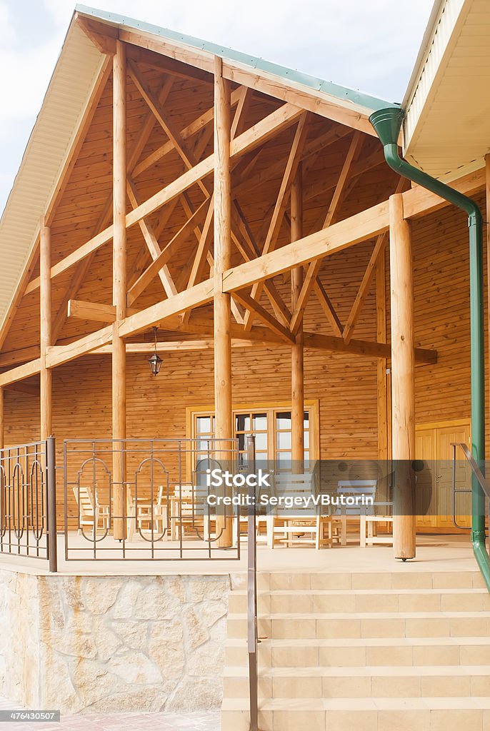Luxo casa de madeira - Foto de stock de Apartamento Tipo Loft royalty-free