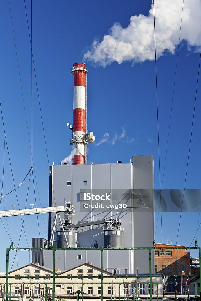 Электростанция - Стоковые фото Газовый компрессор роялти-фри