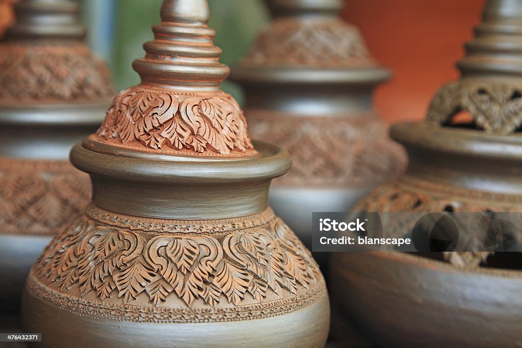 Cerámicas barro tradicional de estilo tailandés - Foto de stock de Alfarero libre de derechos