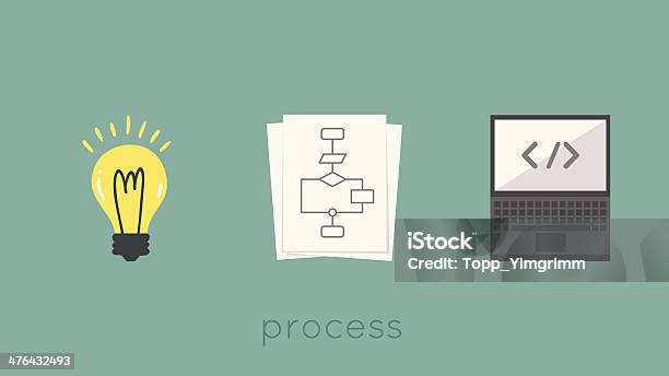 Process Stock Illustration - Download Image Now - Business, Coding, Computer