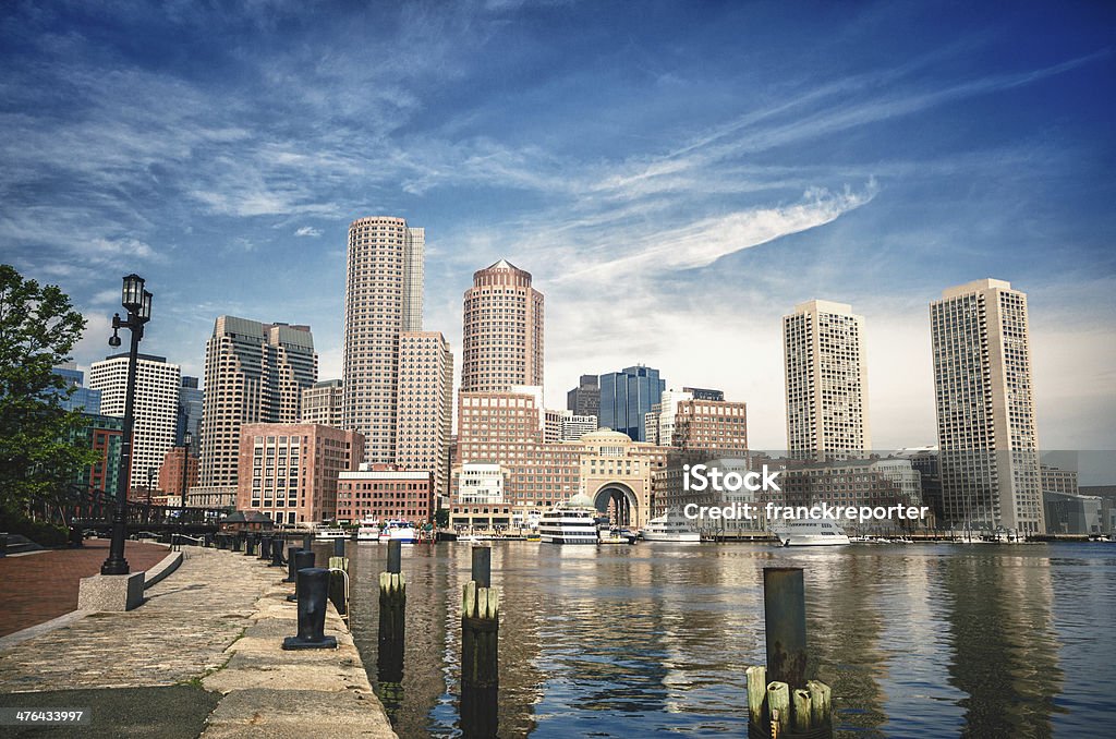 Boston financial district au bord de l'eau - Photo de Amérique du Nord libre de droits