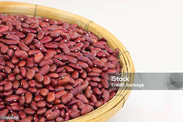 Red Kidney Bohnen In Basket Stockfoto und mehr Bilder von Ausgedörrt - Ausgedörrt, Bohne, Extreme Nahaufnahme