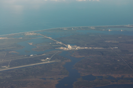 Aerial View of the Kennedy Space Center, Florida