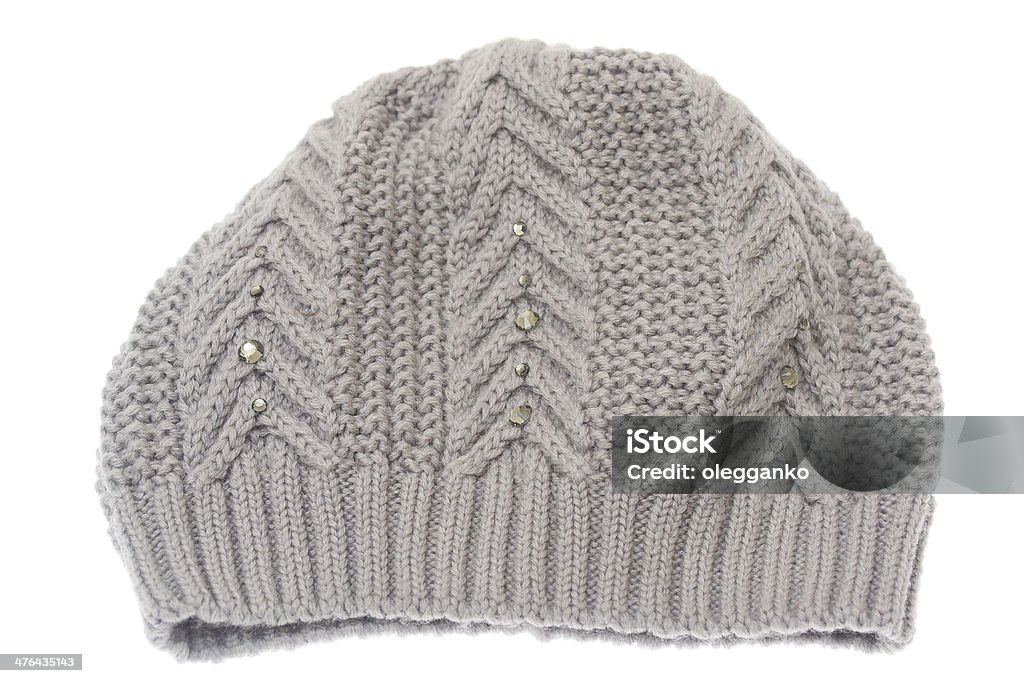 Gorro de invierno, aislado sobre fondo blanco. - Foto de stock de Accesorio de cabeza libre de derechos