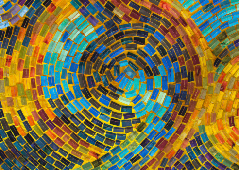 Detail of a Mosaic Quilt