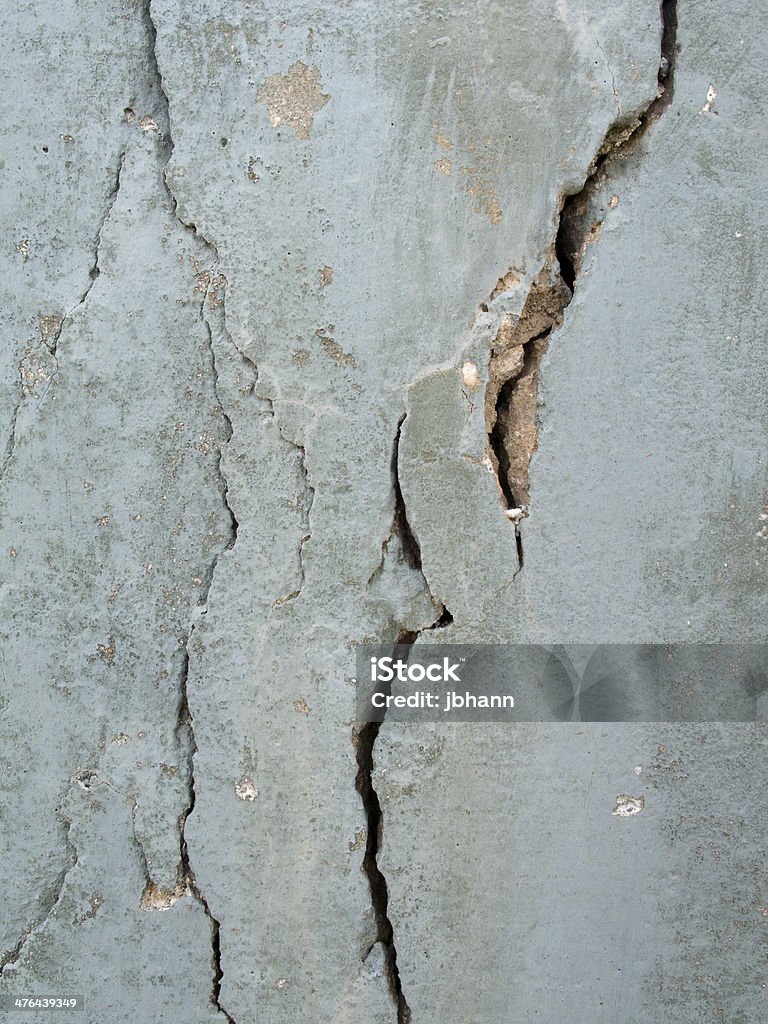 Mur en béton fissuré - Photo de Abstrait libre de droits