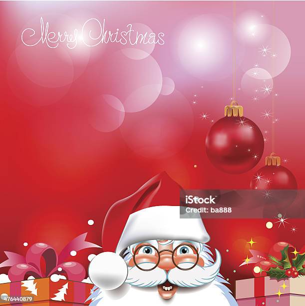 Sfondo Di Natale Babbo Natale Con Regali Merry - Immagini vettoriali stock e altre immagini di A forma di stella - A forma di stella, Astratto, Babbo Natale