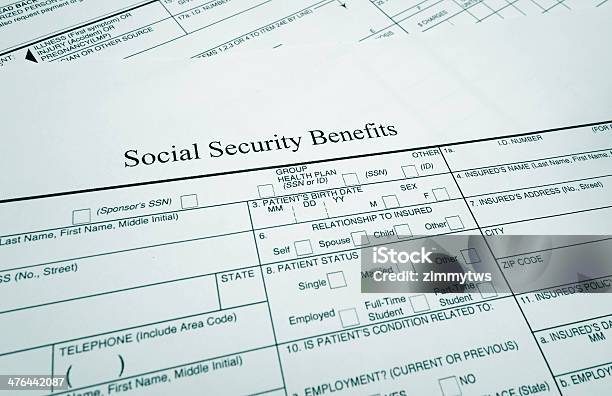 Soc S Korzyści - zdjęcia stockowe i więcej obrazów Ubezpieczenie społeczne - Ubezpieczenie społeczne, Formularz wniosku, Formularz zgłoszeniowy