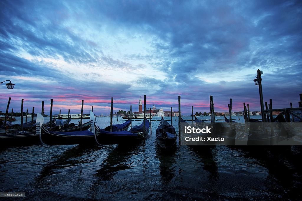 Gôndola em Veneza, Itália - Foto de stock de Azul Turquesa royalty-free