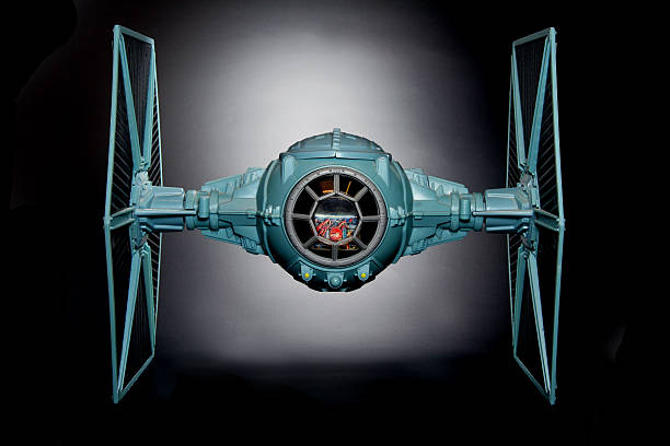 future of flight - tie fighter stock-fotos und bilder