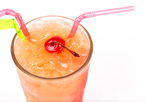 istock closeup freshness cocktail with ice in glass with drinking straw 476444548