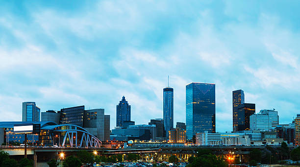 istock Downtown Atlanta at night time 476445377