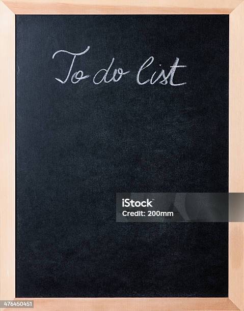 To Do List Sign On The Blackboard — стоковые фотографии и другие картинки Без людей - Без людей, Бизнес, Бизнес стратегия