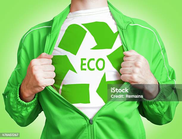 Eco Hero - Fotografie stock e altre immagini di Giacca - Giacca, Aperto, Supereroe