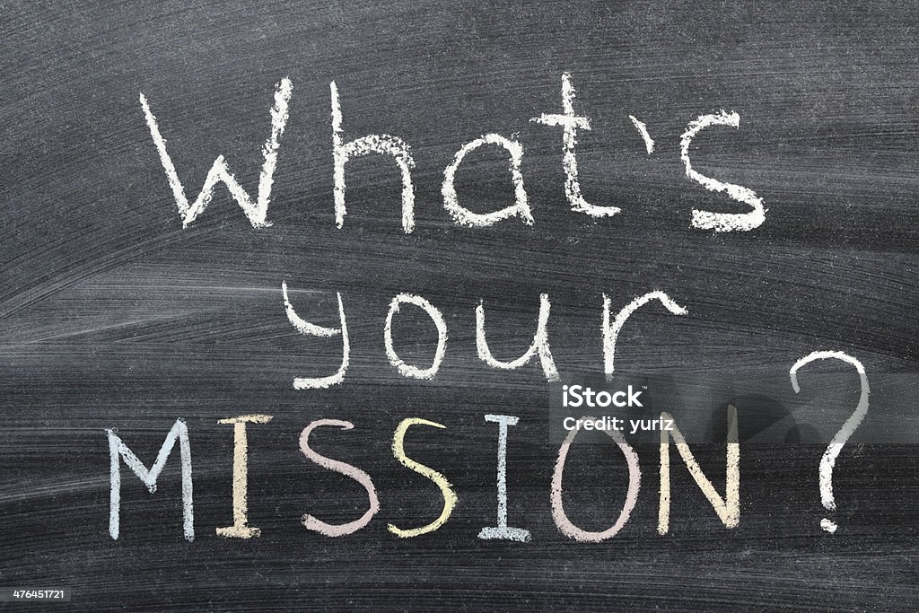 Qual è la tua missione - Foto stock royalty-free di Aspirazione