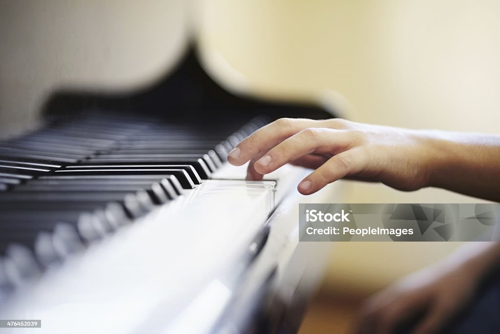 Die eigentliche play-Musik-Unterricht - Lizenzfrei Klavier Stock-Foto