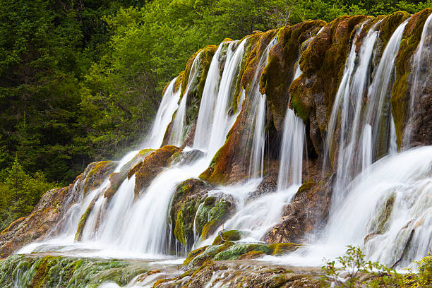 Beautiful waterfall at Jiuzhaigou, Sichuan, China