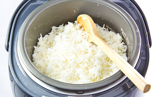 istock Electric rice cooker isolated 476452961