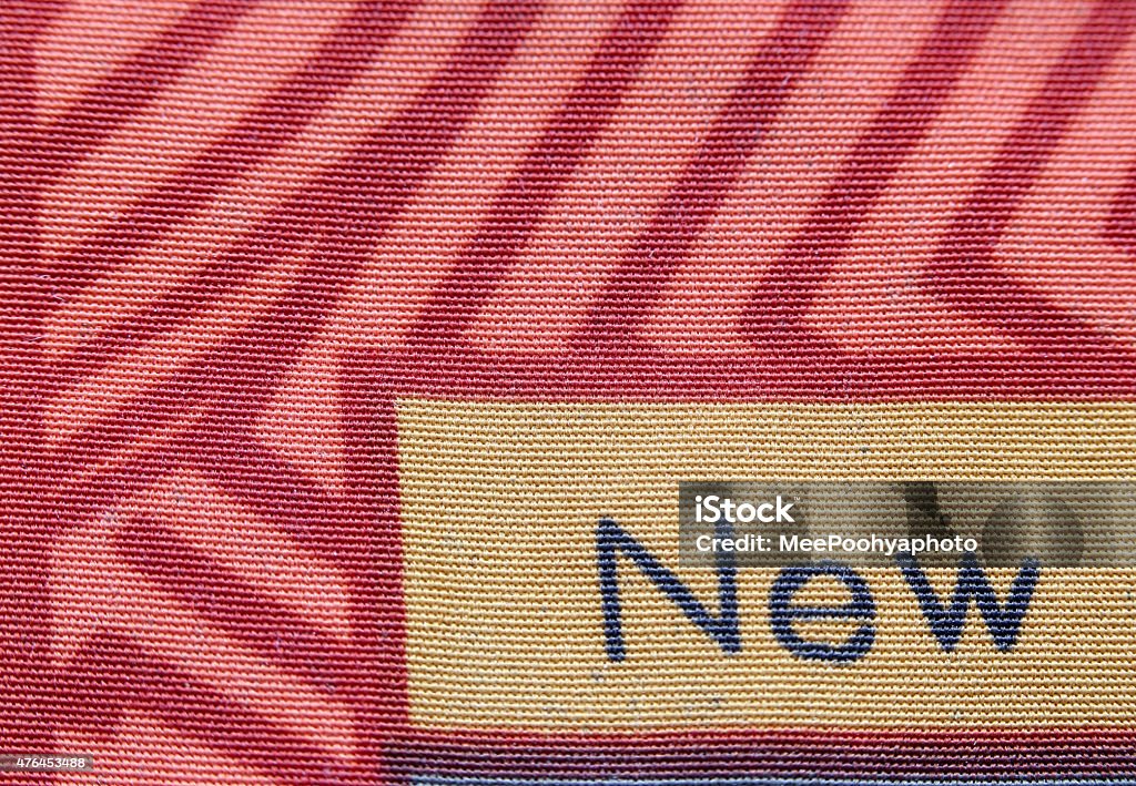 Pattern fabrics and new text. Pattern fabrics and new text for the background. 2015 Stock Photo