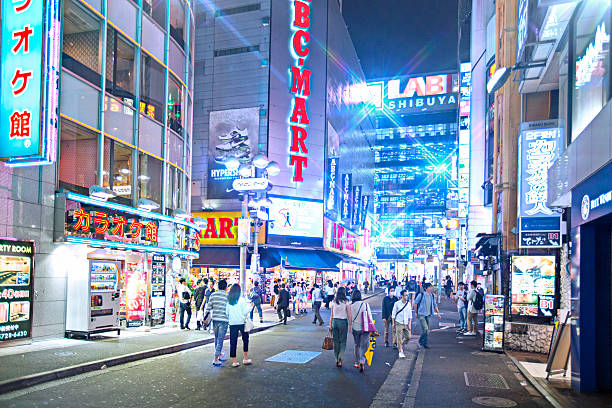 istock Colorful bright streets of Tokyo 476454010