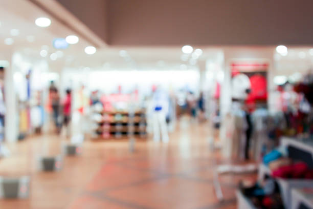 istock Blur clothes shop with bokeh for background usage 476454380