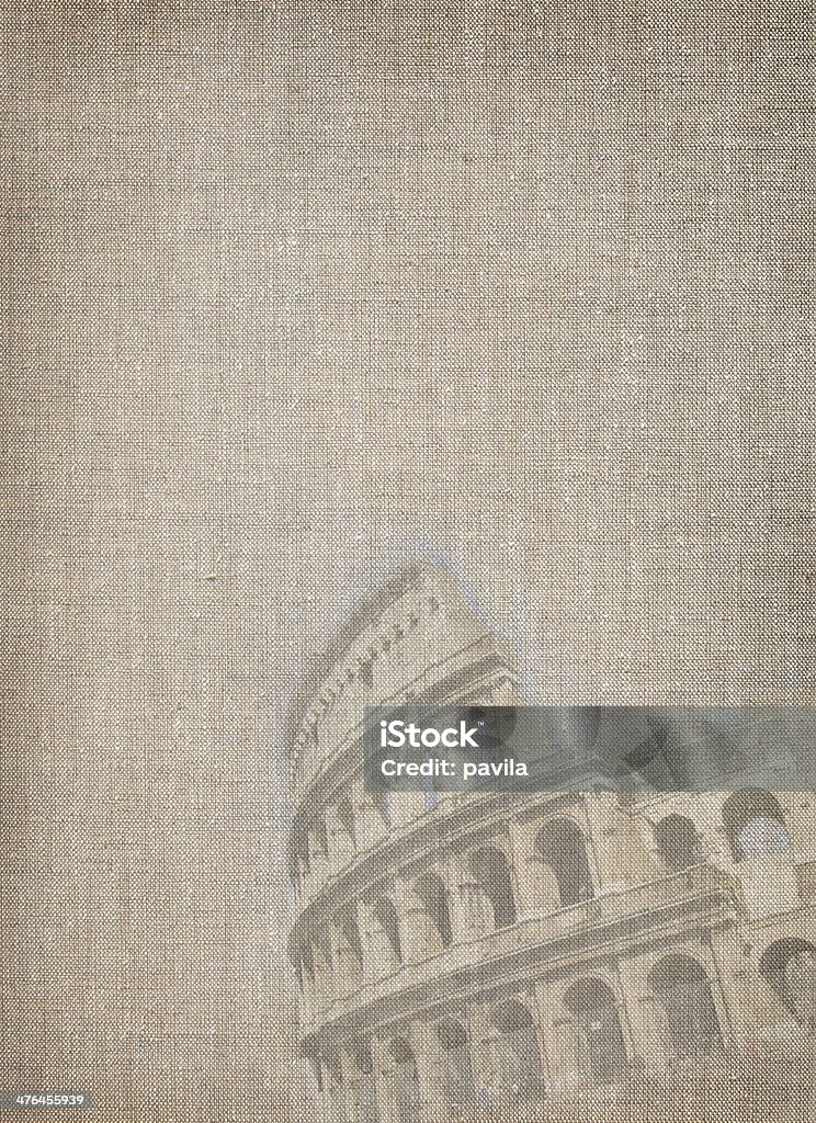 Sfondo di lino con vista su Roma - Foto stock royalty-free di Antico - Condizione