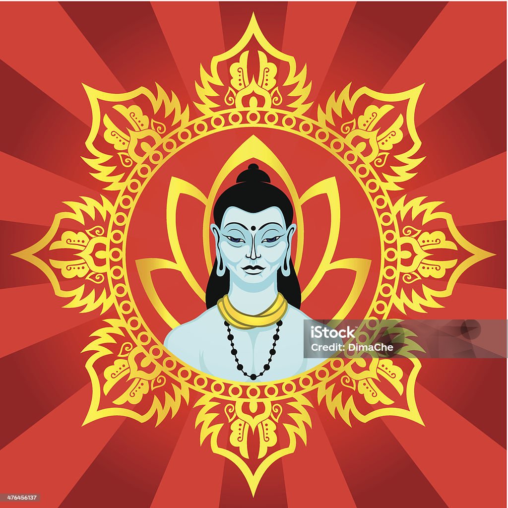 Buddha - Lizenzfrei Abstrakt Vektorgrafik
