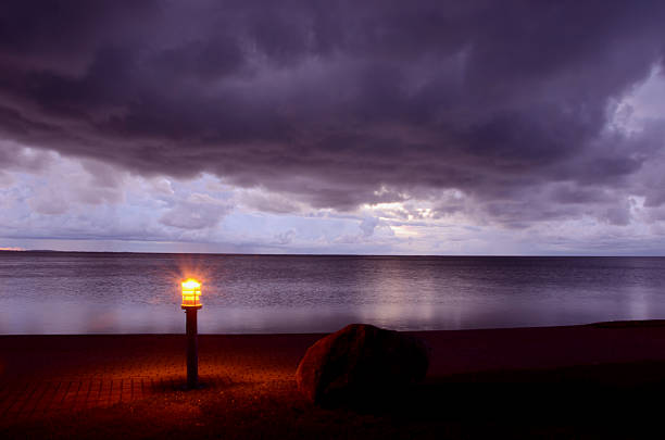 early morning light and clouds on the resorts coast
