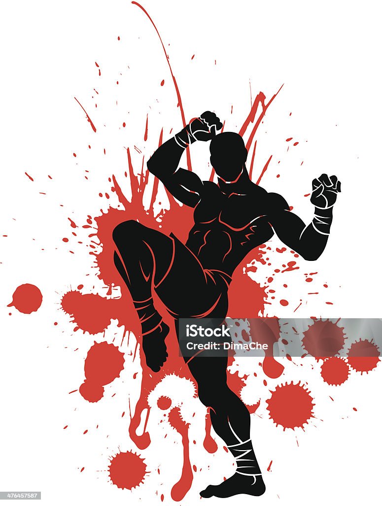 Guerrier - clipart vectoriel de Boxe - Sport libre de droits