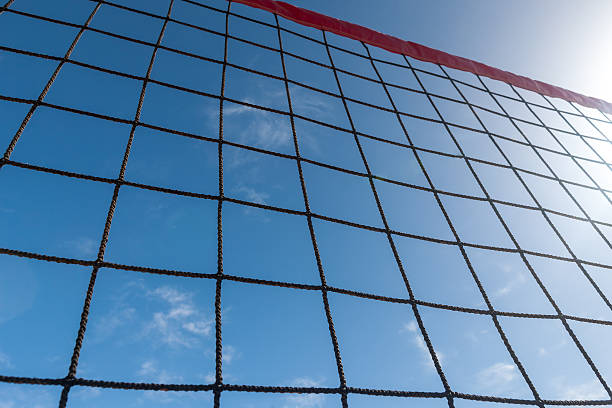 istock volleyball net on a background blue sky 476457644