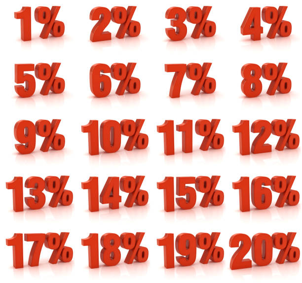 istock Percentage from 1 to 20 476458165