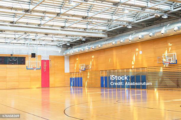 Gymnasium Sport Centre Hall Stock Photo - Download Image Now - Air Duct, School Building, School Gymnasium