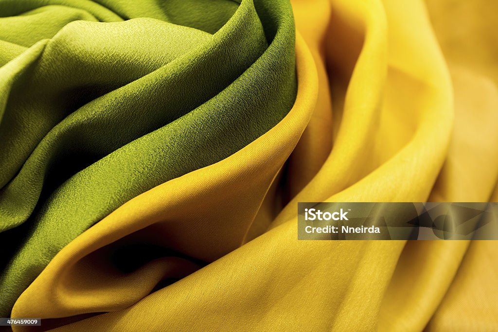 Złote i zielone tekstylna - Zbiór zdjęć royalty-free (Abstrakcja)