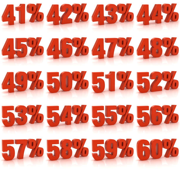 istock Percentage from 41 to 60 476459073