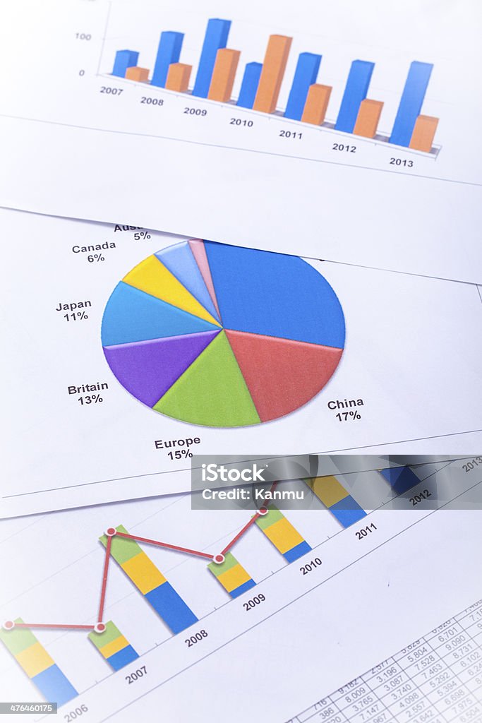 Ziffern und Finanzen - Lizenzfrei Computerausdruck Stock-Foto